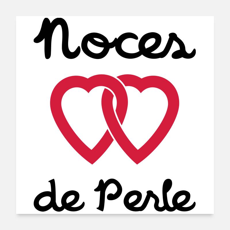 Noces de Perle Poster 60 x 60 cm