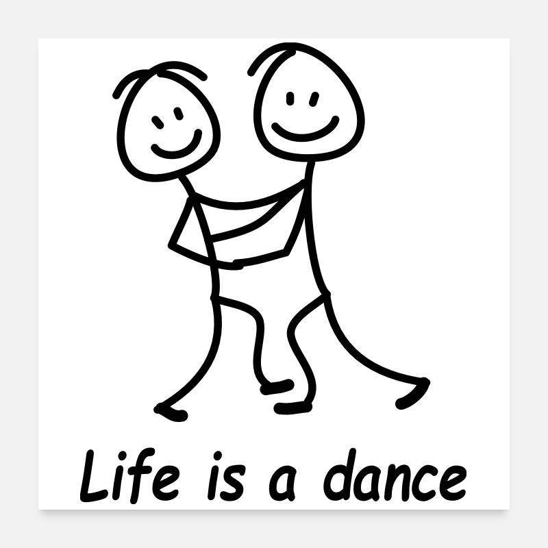 danse Poster 60 x 60 cm