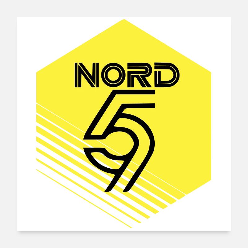 Norden Poster 60x60 cm