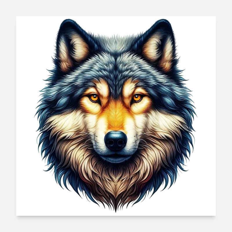 Loup Poster 60 x 60 cm