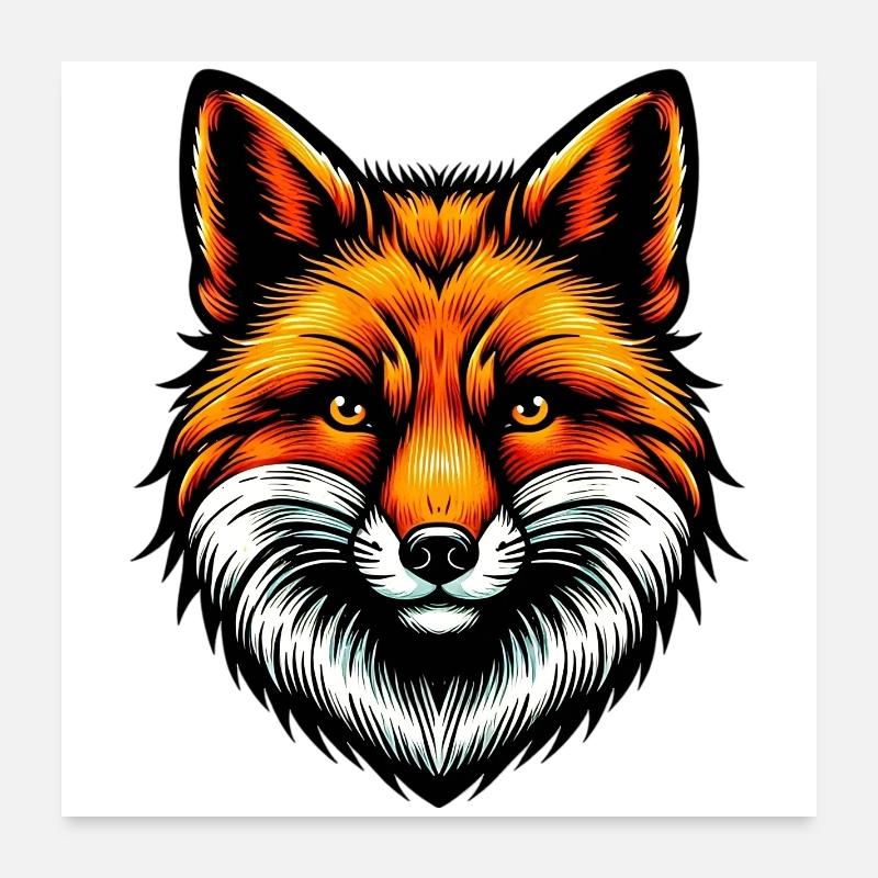 Fuchs Poster 60x60 cm