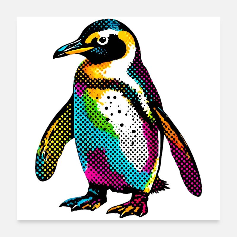 Pingouin Poster 60 x 60 cm