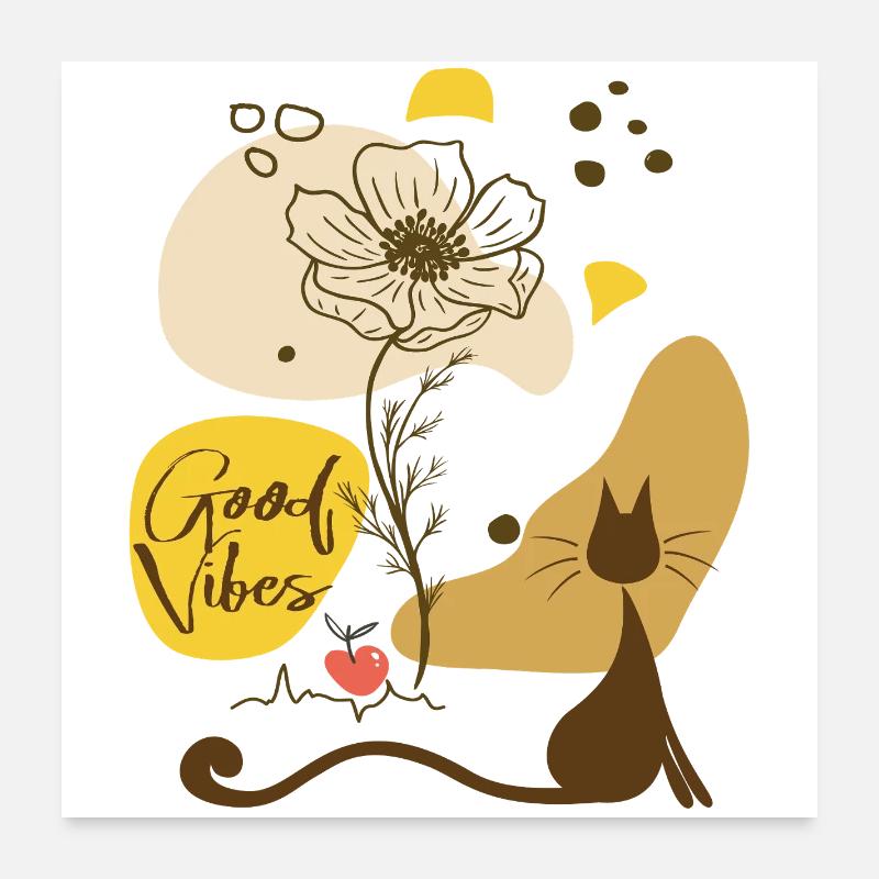 Herbst Vibes Poster 60x60 cm