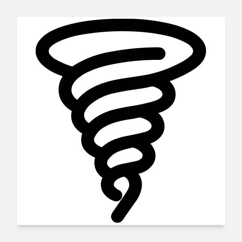 tornade Poster 60 x 60 cm
