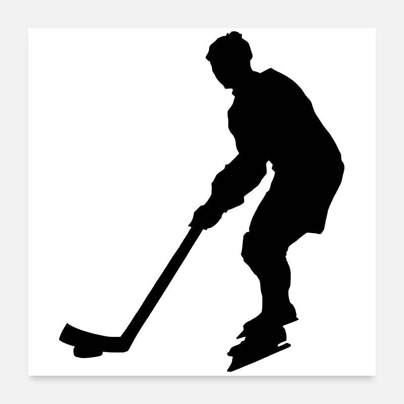 Eishockey Player Poster 60x60 cm