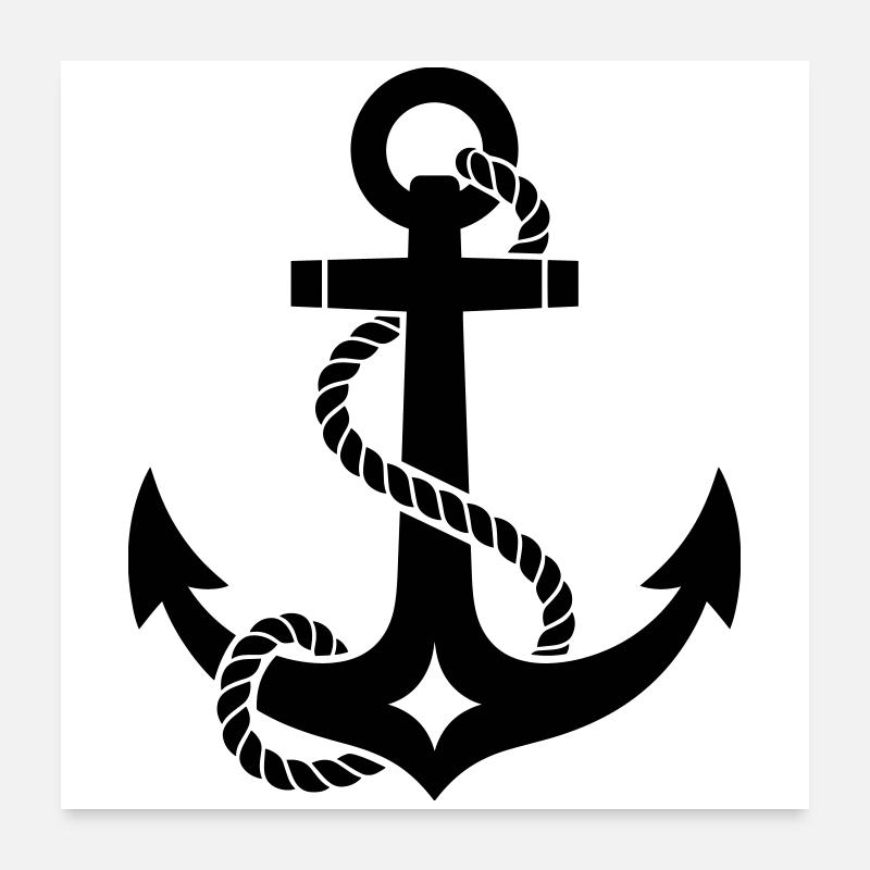 Anchor Poster 24" x 24" (60x60 cm)