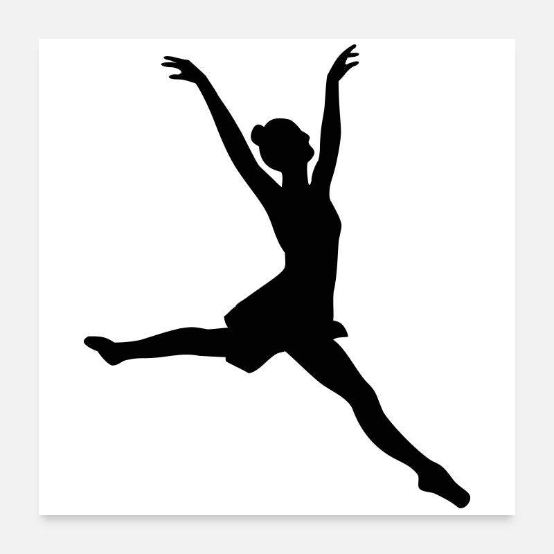 Danseur - Poster 60 x 60 cm - blanc
