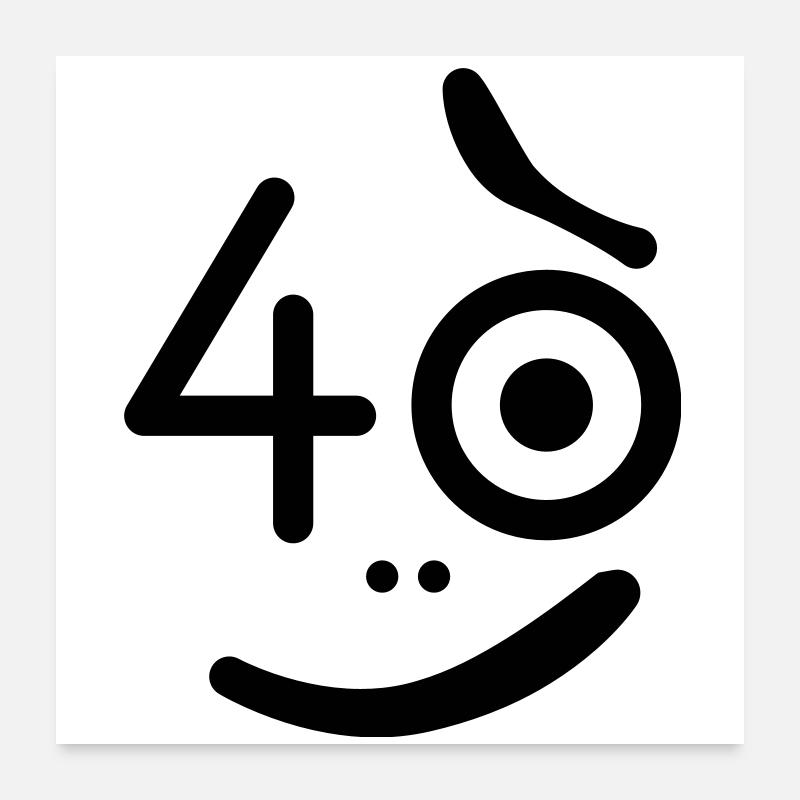40 années - Alors quoi? Poster 60 x 60 cm