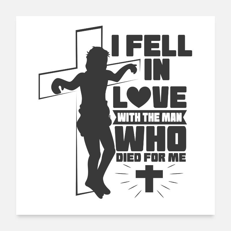 Jésus-Christ - Conception Poster 60 x 60 cm