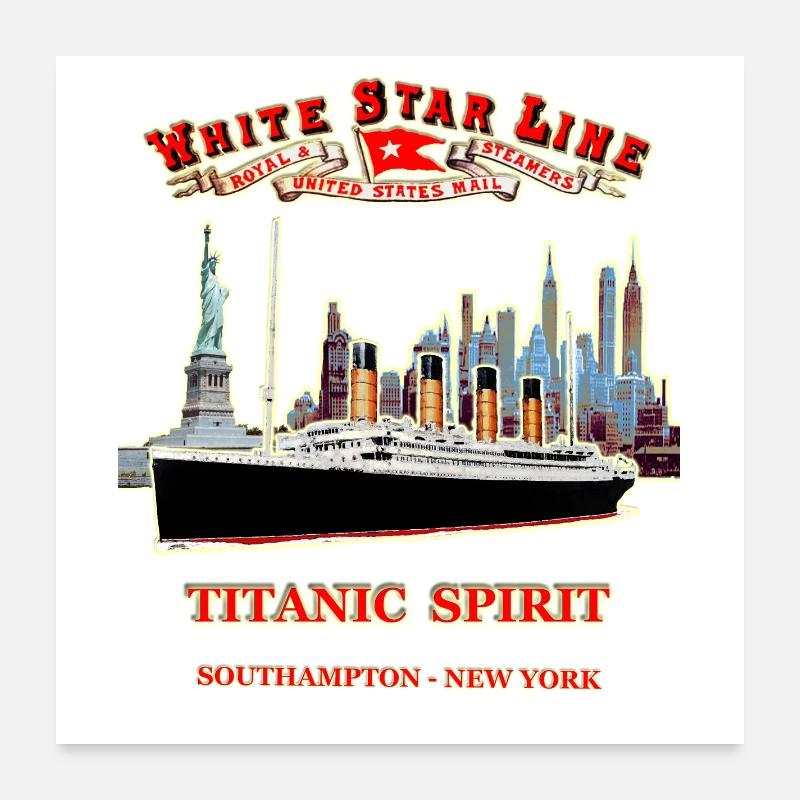 FANTOME DU TITANIC A NEW YORK L. RUNEMBERG © Adagp Poster 60 x 60 cm