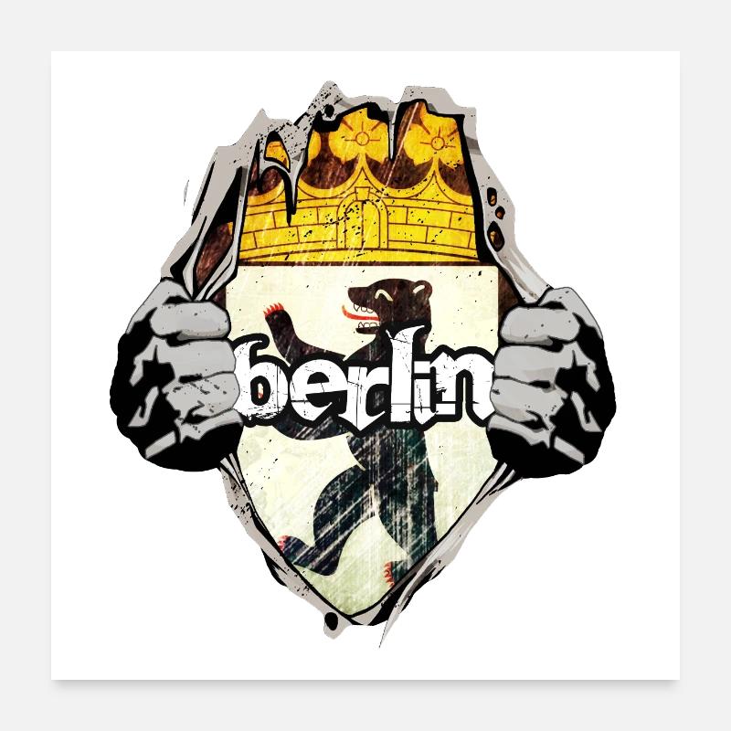 Berlin Poster 60x60 cm
