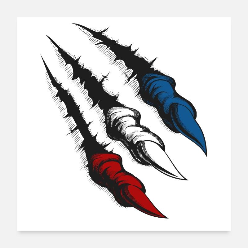 Rostock Claws Poster 24" x 24" (60x60 cm)