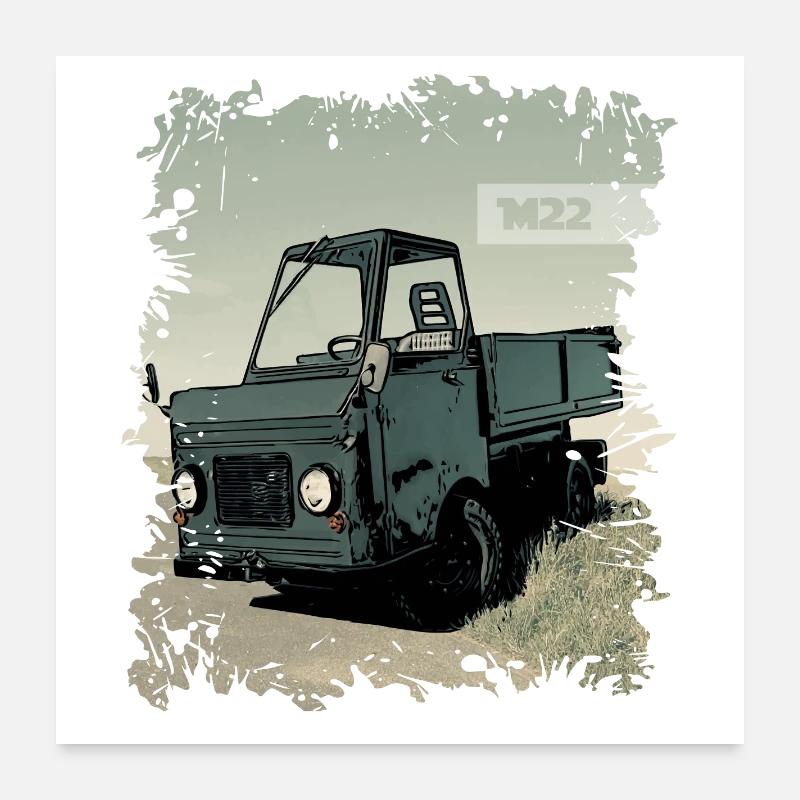 MultiCar M22 DDR Truck Poster 24" x 24" (60x60 cm)