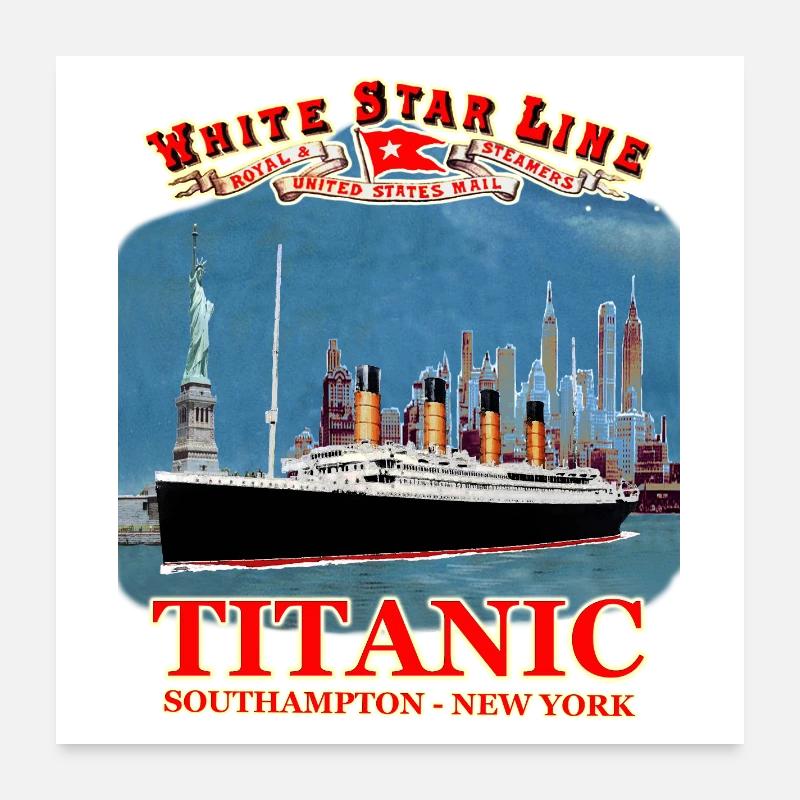TITANIC Kreation Louis RUNEMBERG © Adagp - Poster 60x60 cm - Weiß