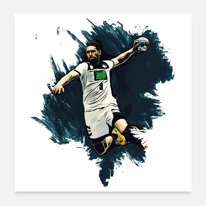 Handballer - Handball Poster 60x60 cm