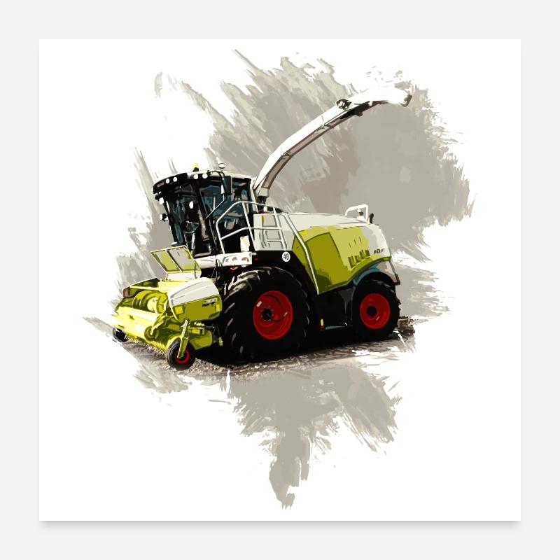 Moissonneuse-batteuse Claas LEXION 8700 Poster 60 x 60 cm