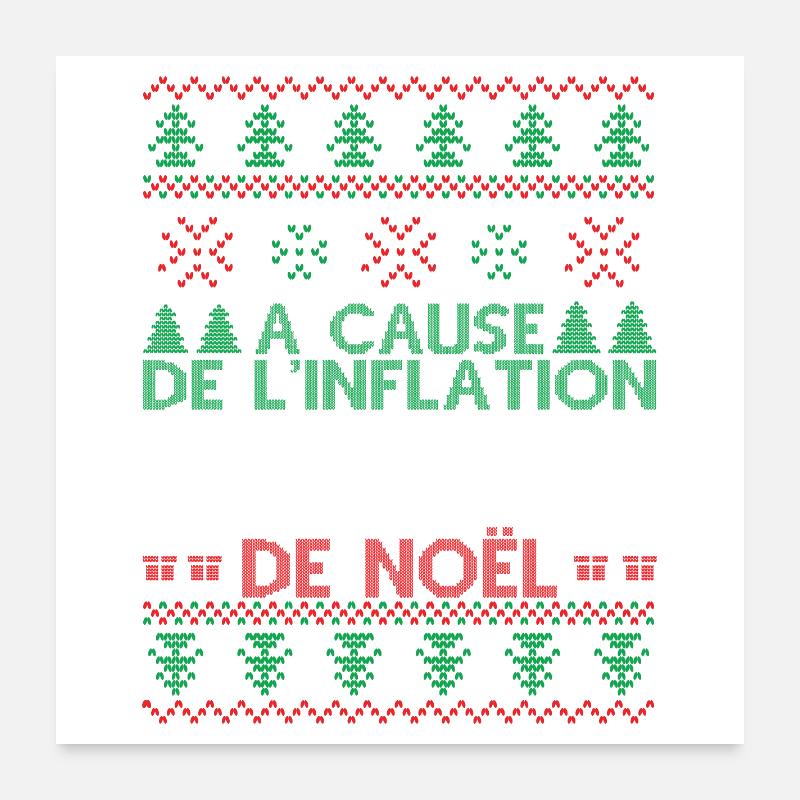 Pull Moche De Noël Humour Cadeau Noel Poster 60 x 60 cm