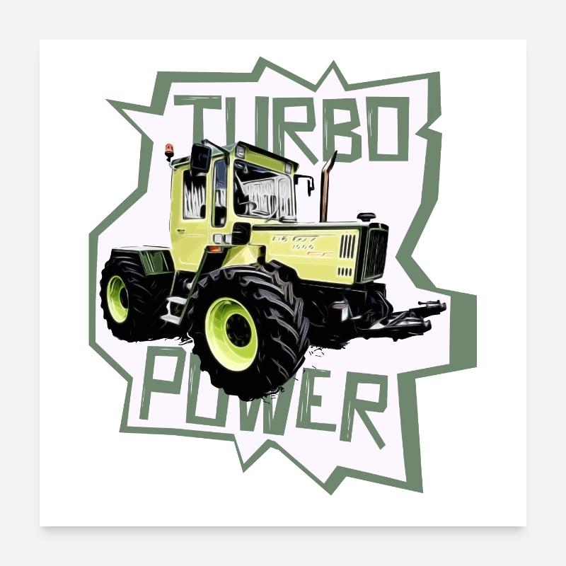 MB trac turbo power traktor Poster 60x60 cm