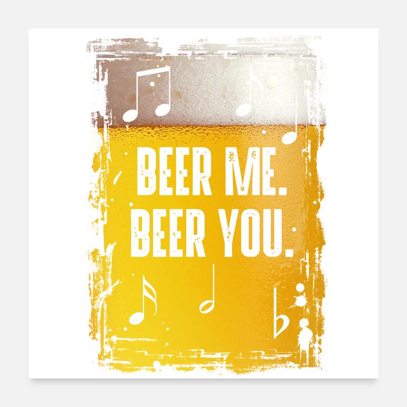 Bière-moi Beer You Poster 60 x 60 cm