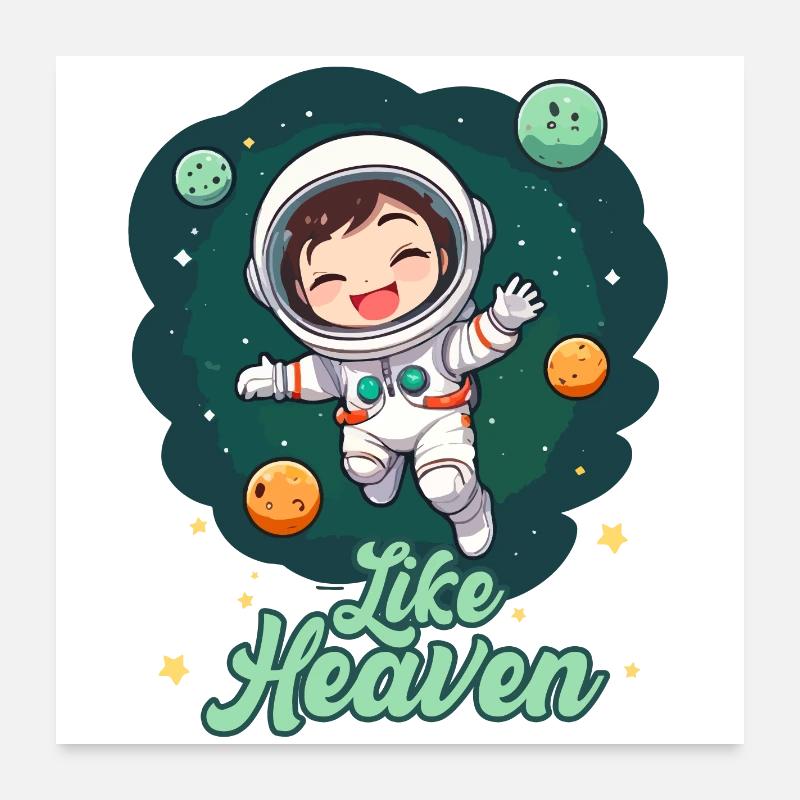 Comme le paradis - Astronaute Poster 60 x 60 cm