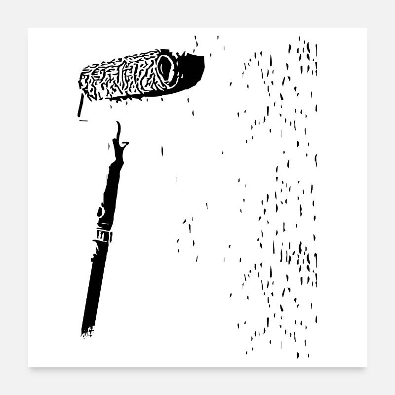 Painter's roller - Painter's roller Poster 24" x 24" (60x60 cm)