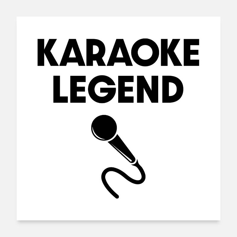 Karaoke Legend Poster 24" x 24" (60x60 cm)