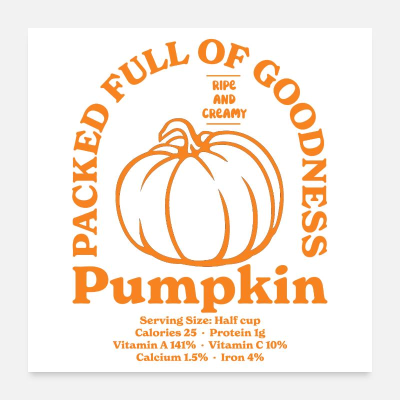 Pumpkin Poster 24" x 24" (60x60 cm)