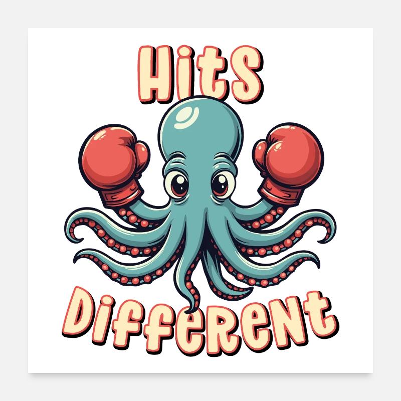 Des hits différents Poster 60 x 60 cm