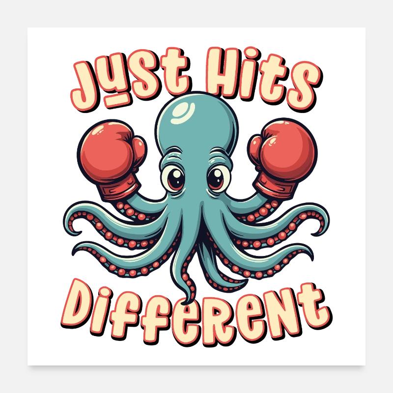 Just Hits Different Poster 24" x 24" (60x60 cm)