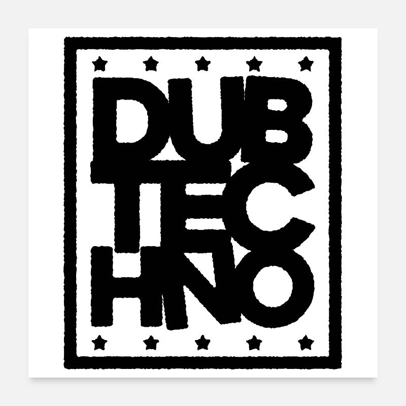 Dub Techno Dark Edition Poster 24" x 24" (60x60 cm)