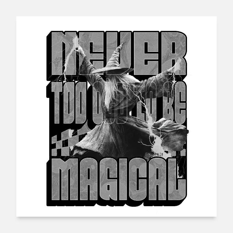 Sorcier Magique Poster 60 x 60 cm