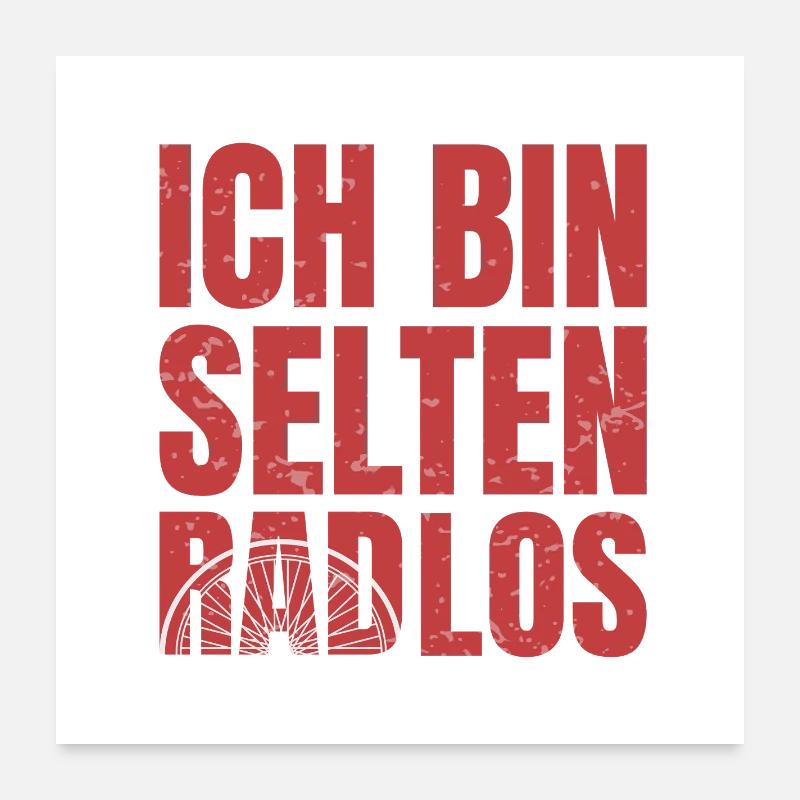 Bicycle Saying Poster 24" x 24" (60x60 cm)