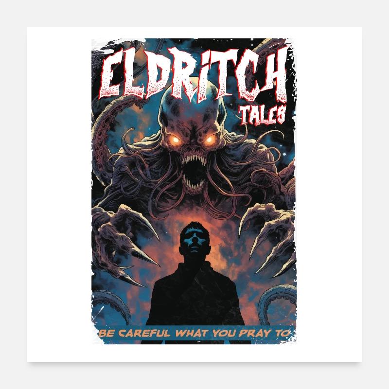 Eldritch Tales Tentacule Shadow Tee Poster 60 x 60 cm