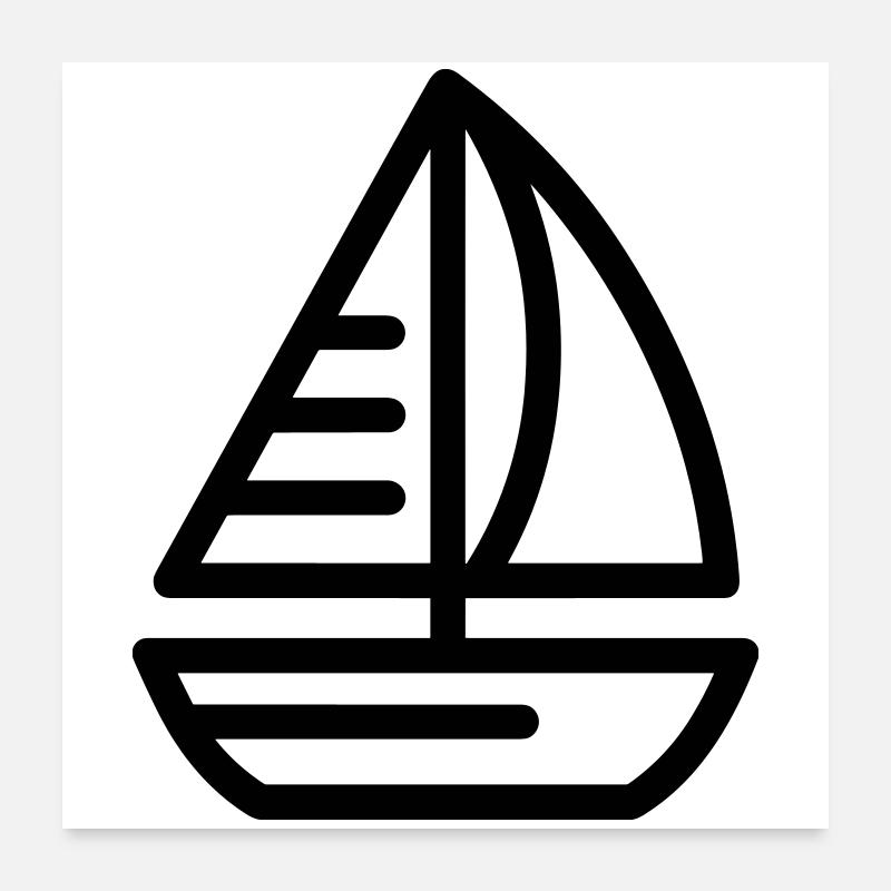 boat Poster 24" x 24" (60x60 cm)