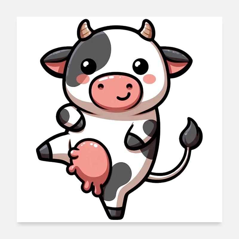 Cow Poster 24" x 24" (60x60 cm)