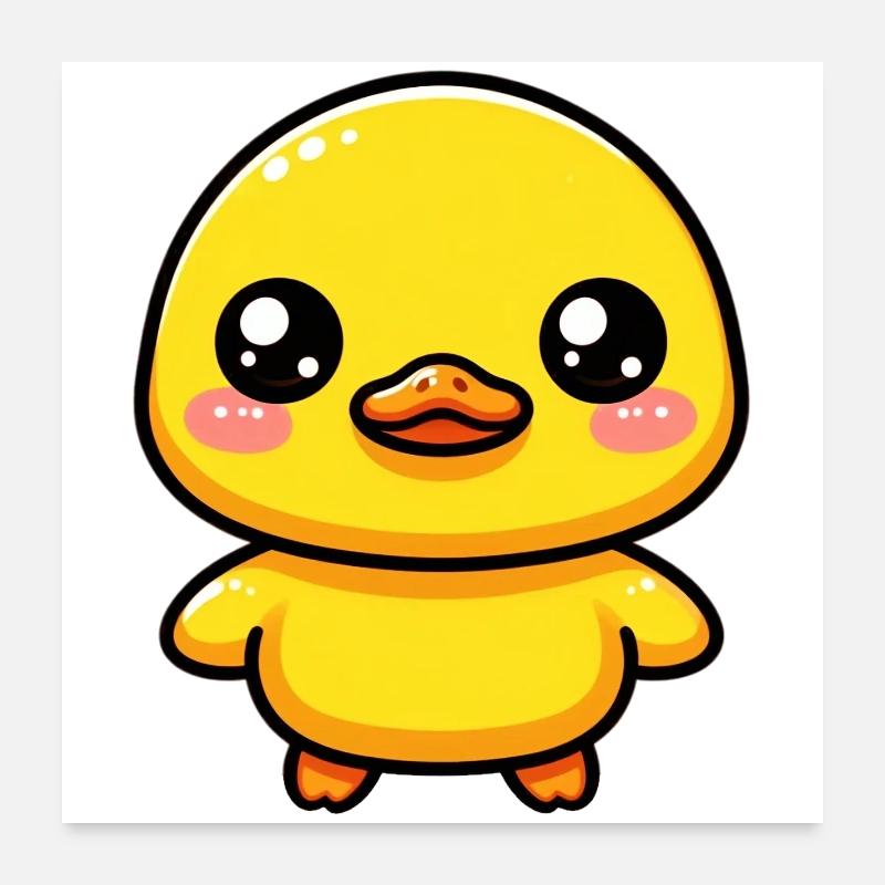 Caneton Canard Canard Canard Poster 60 x 60 cm