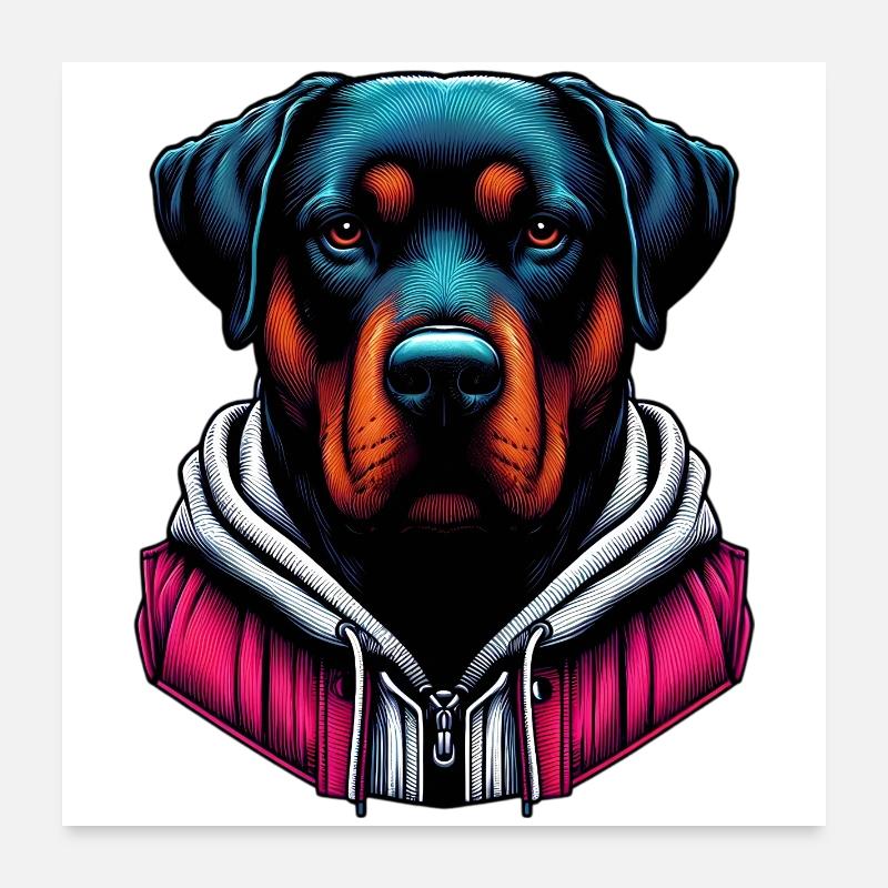 Dog Poster 24" x 24" (60x60 cm)