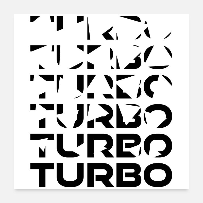 Turbo Mosaik Poster 60x60 cm