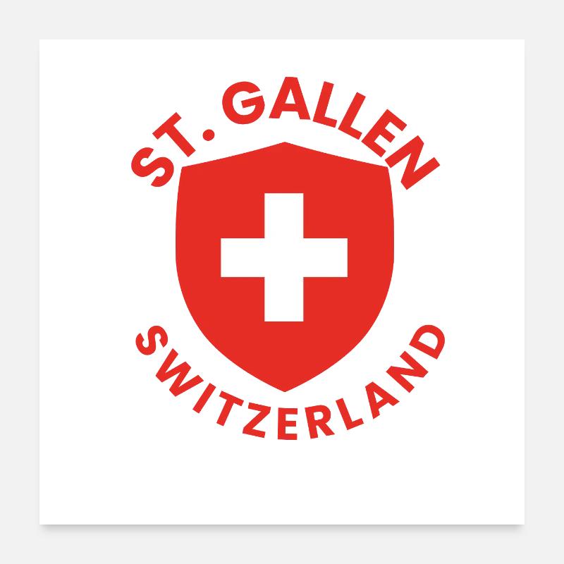 St. Gallen Protective Shield Poster 24" x 24" (60x60 cm)