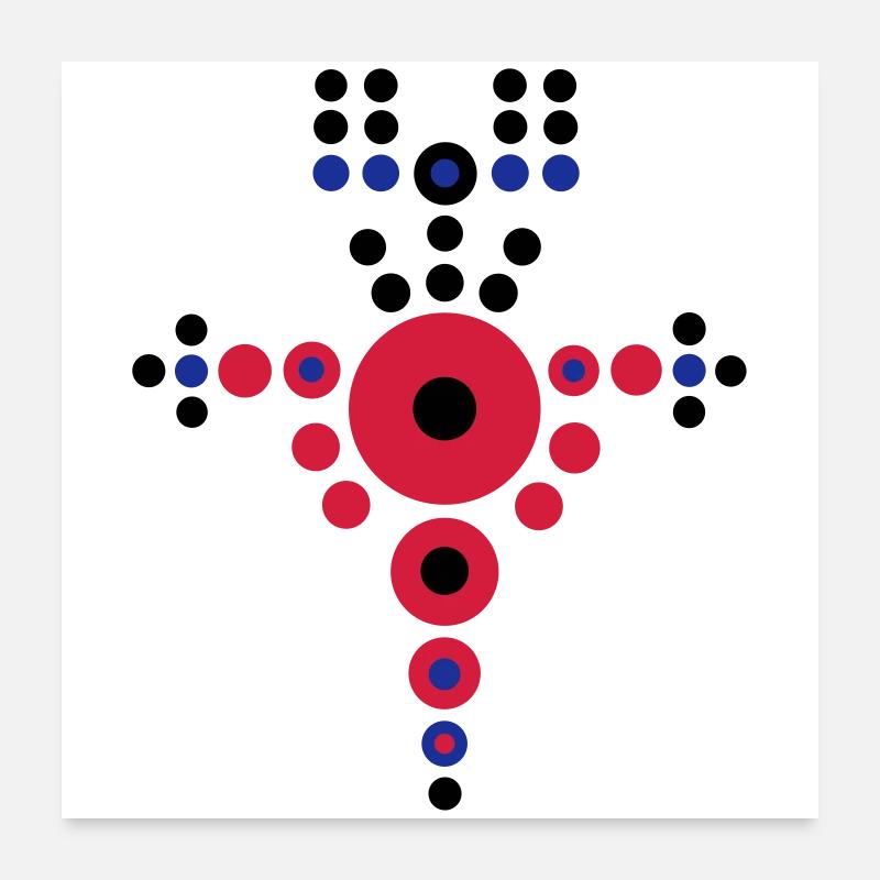 Wikinger Schild Nr.1 Poster 60x60 cm