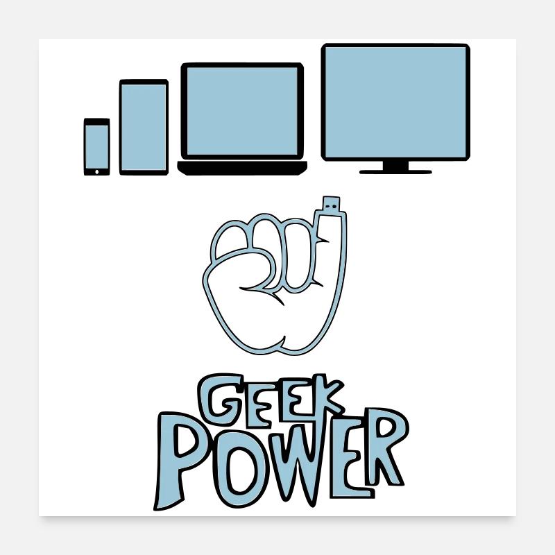 Geek Poster 24" x 24" (60x60 cm)