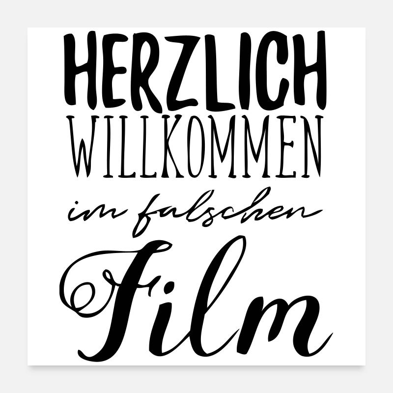 falscher Film Poster 60x60 cm