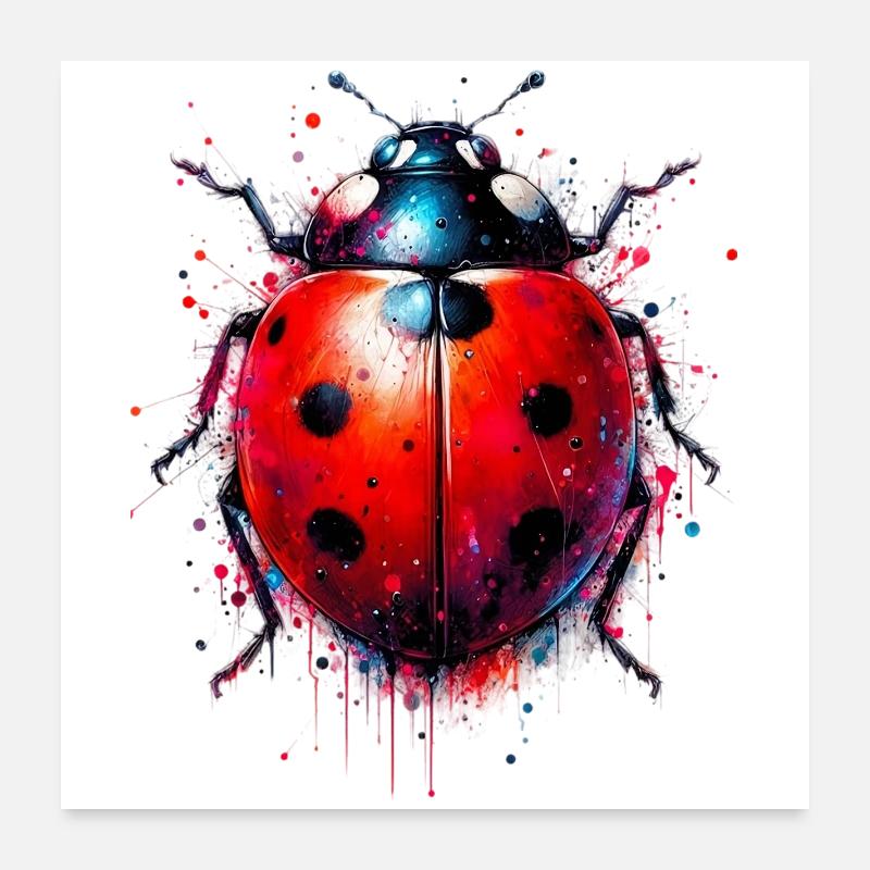 Ladybird - Poster 24" x 24" (60x60 cm) - white