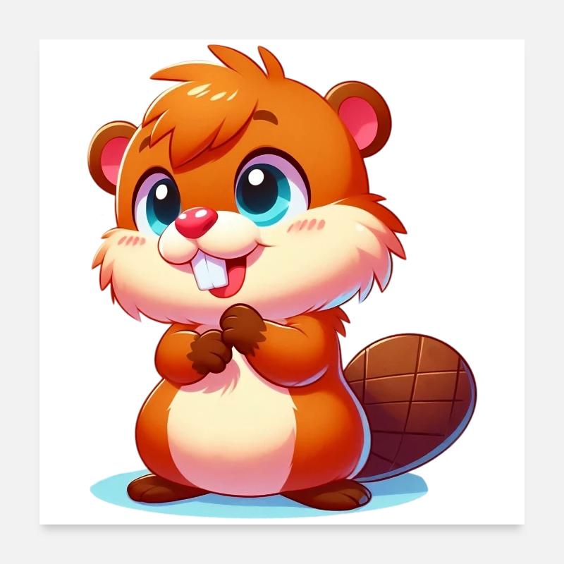 Castor Poster 60 x 60 cm