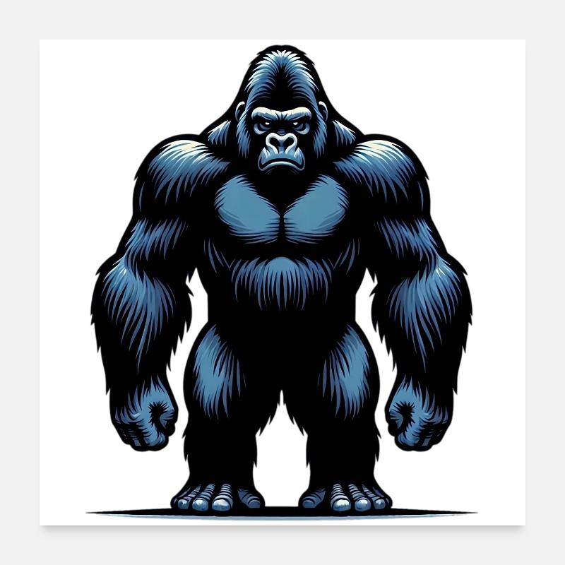 Gorilla Poster 24" x 24" (60x60 cm)