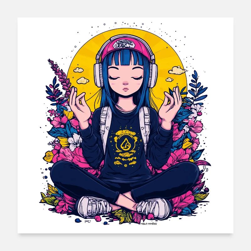 Fille froide Poster 60 x 60 cm