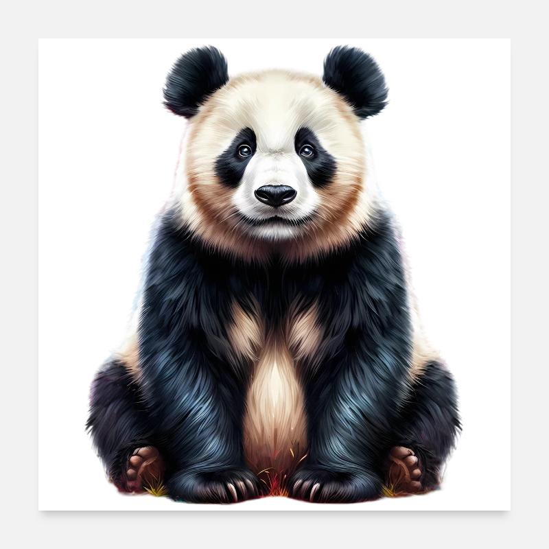 Panda Poster 60x60 cm