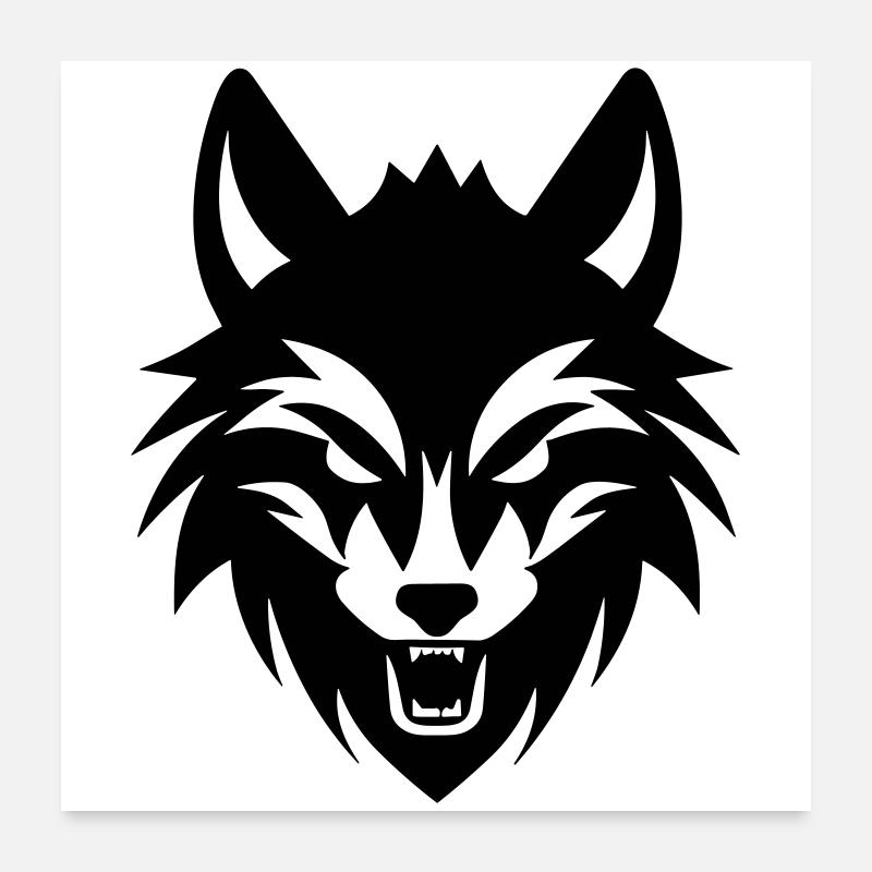 Loup Poster 60 x 60 cm