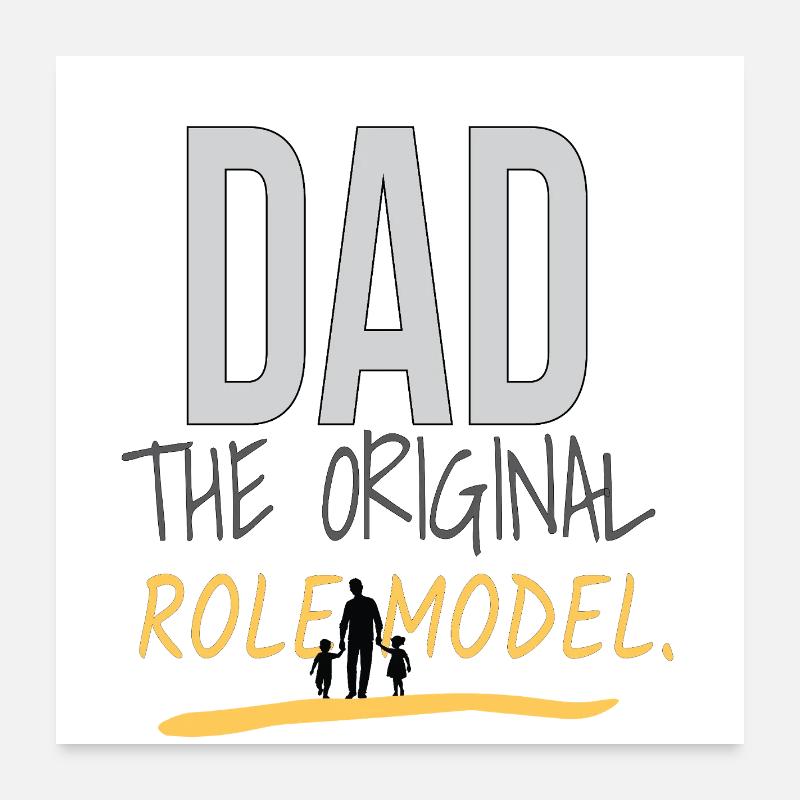 Papa Das ursprüngliche Vorbild Poster 60x60 cm