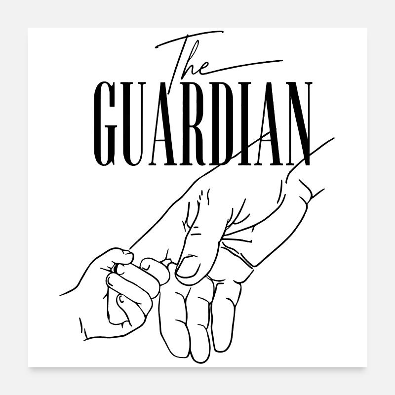 LE GARDIEN Poster 60 x 60 cm